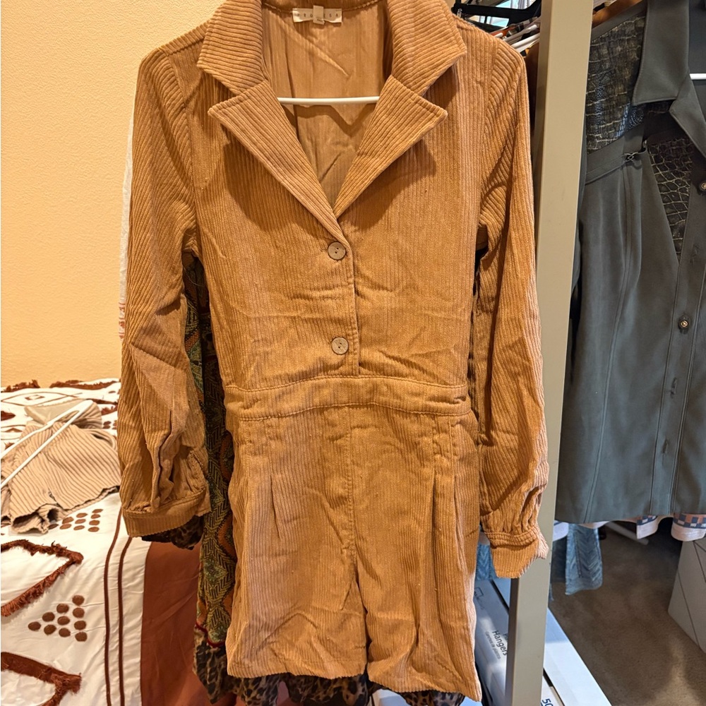 Promesa Camel Corduroy Women's Blazer